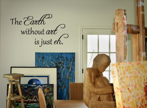 The Earth Without Art Decal