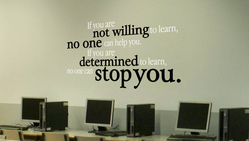 Determined To Learn Wall Decal