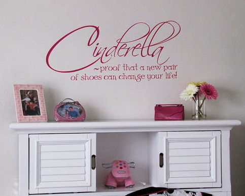 Cinderella Shoes Life Wall Decals
