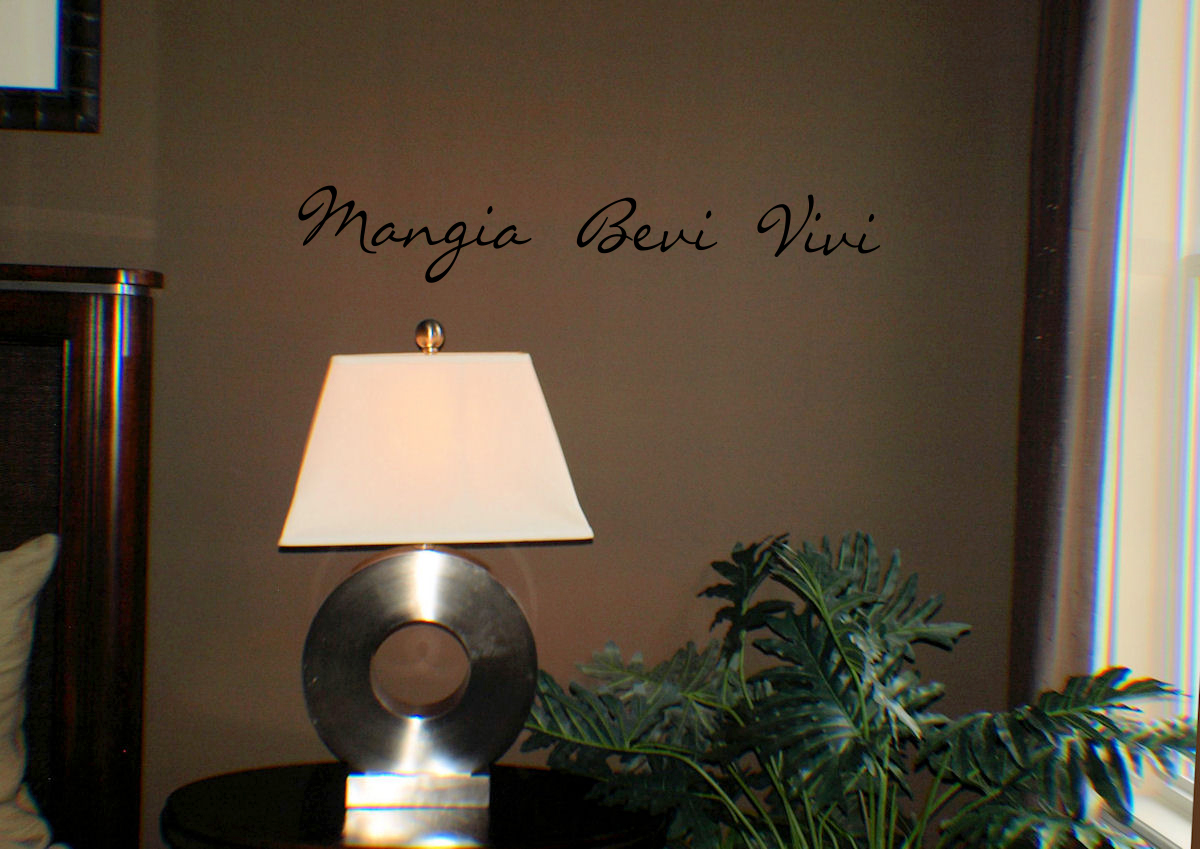 Mangia Bevi Wall Decal