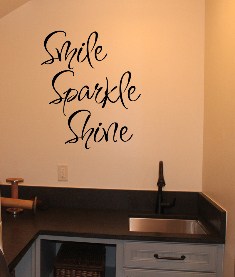 Smile Sparkle Shine Wall Decal