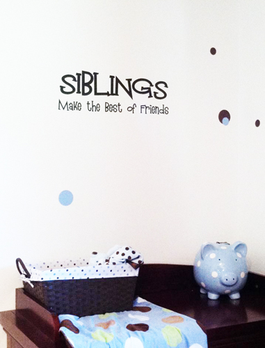 Siblings Best of Friends | Wall Decals