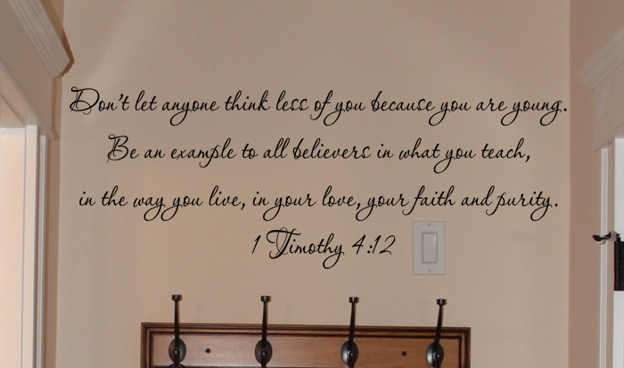 Example To All Believers Wall Decal