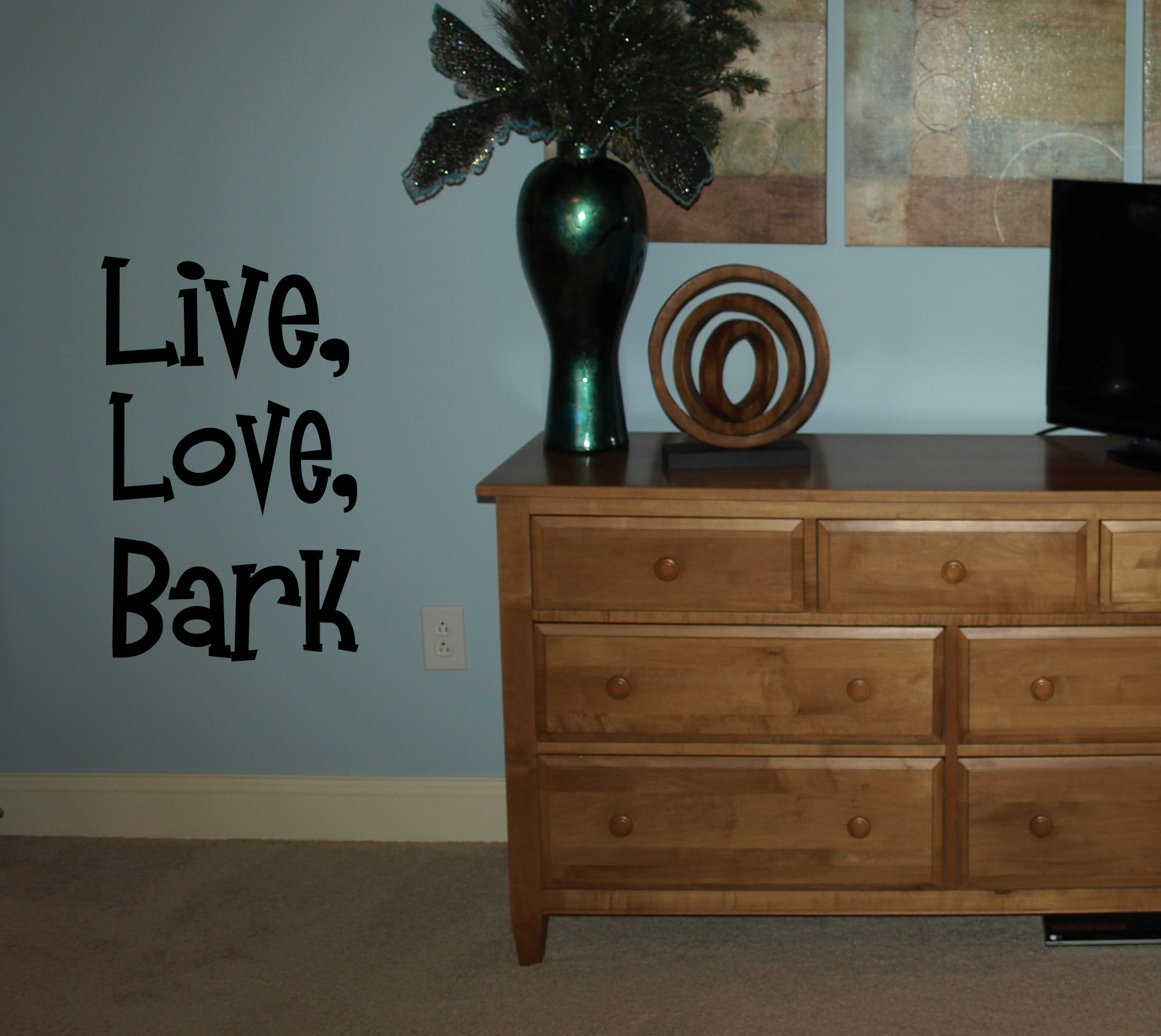 Live Love Bark Decal Vinyl Dog Wall Sticker 6 X9 Animal 22 Ebay