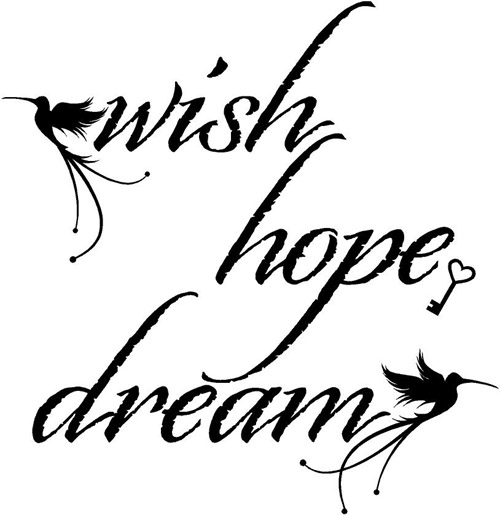 Wish Hope Dream | Wall Decals