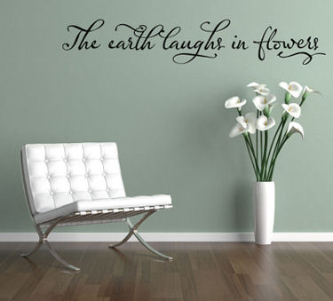 Earth Laughs Wall Decal