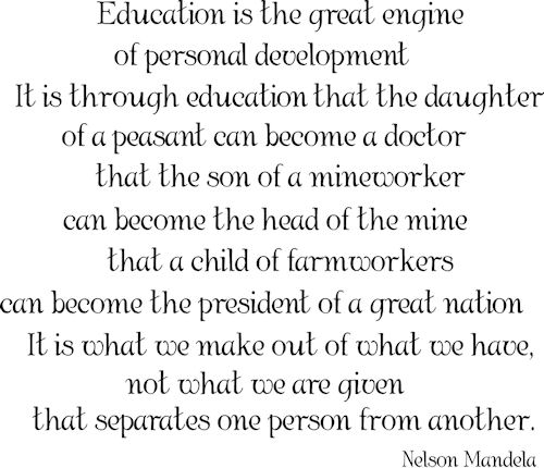 Education Is The Great Engine Wall Decals  