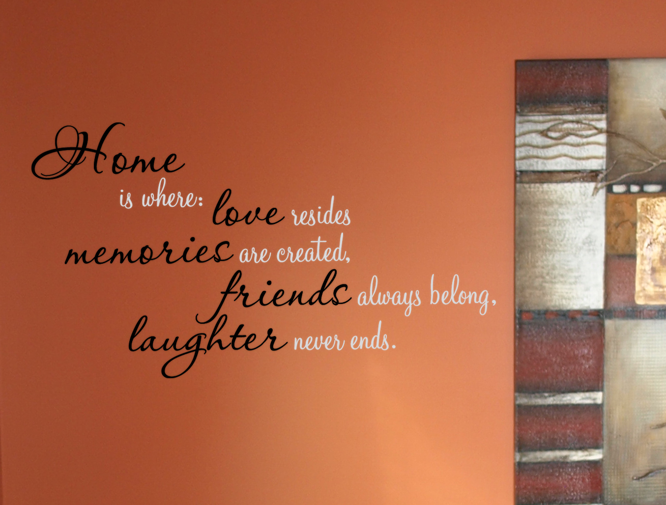 Home Love Memories Wall Decal