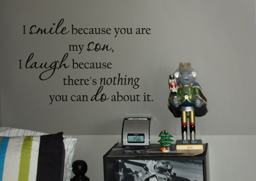 Smile Laugh Because Family Wall Decal