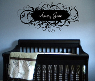 Fancy Name Personalized Wall Decal