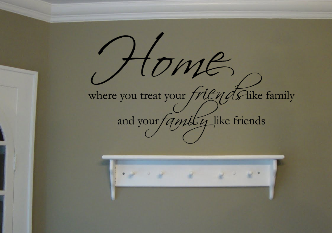 Home, Friends & Family Wall Decal