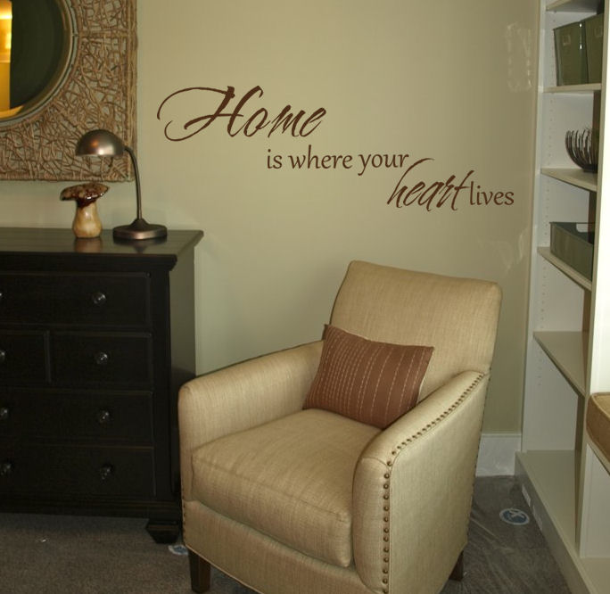 Home Is Where Your Heart Lives Wall Decal