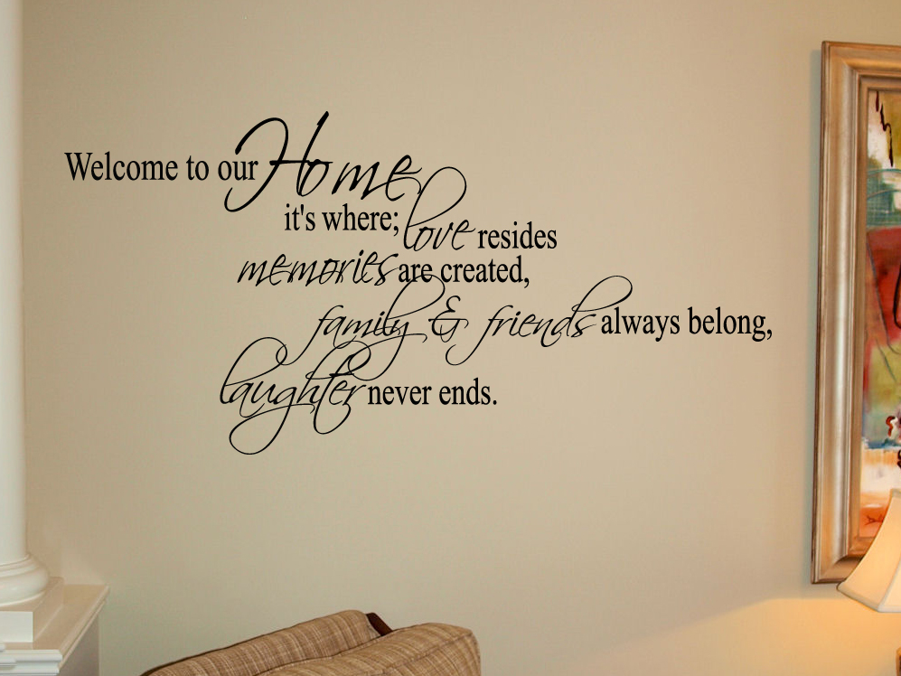 Home Is Where Friends & Family Wall Decal   