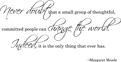 Small Group People Change World | Wall Decals