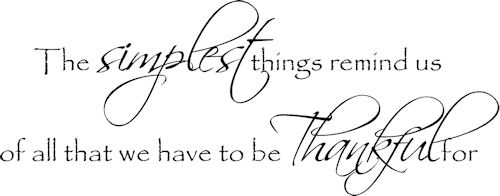 The Simplest Things Thankful For Wall Decals   