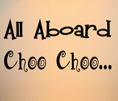 All Aboard Choo Choo Wall Decals  