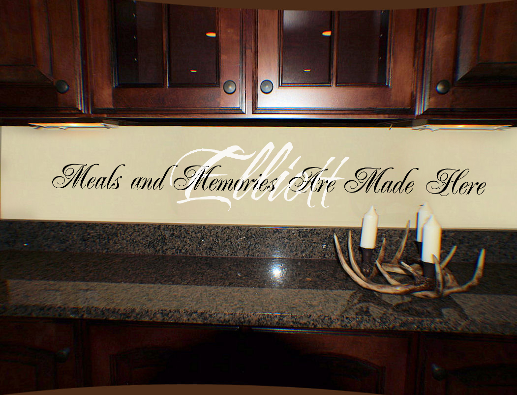Meals And Memories Made Here Wall Decal