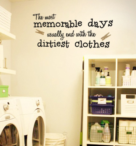 The Most Memorable Days Laundry Decal