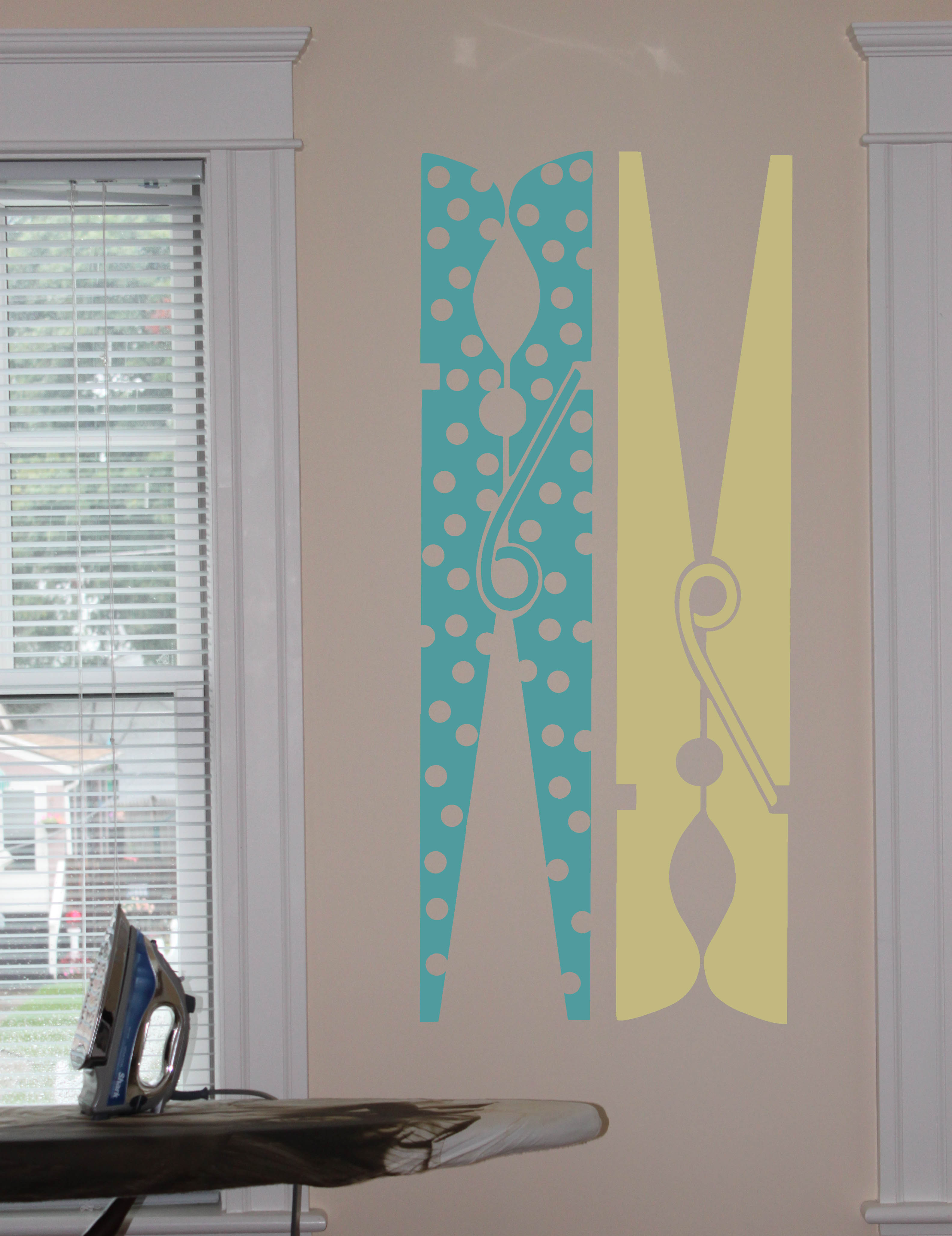 Clothespin Dots Wall Decal Item 