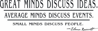 Great Minds Discuss Ideas | Wall Decals