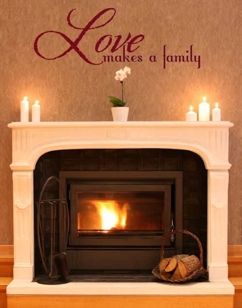 Love Makes a Family Wall Decal