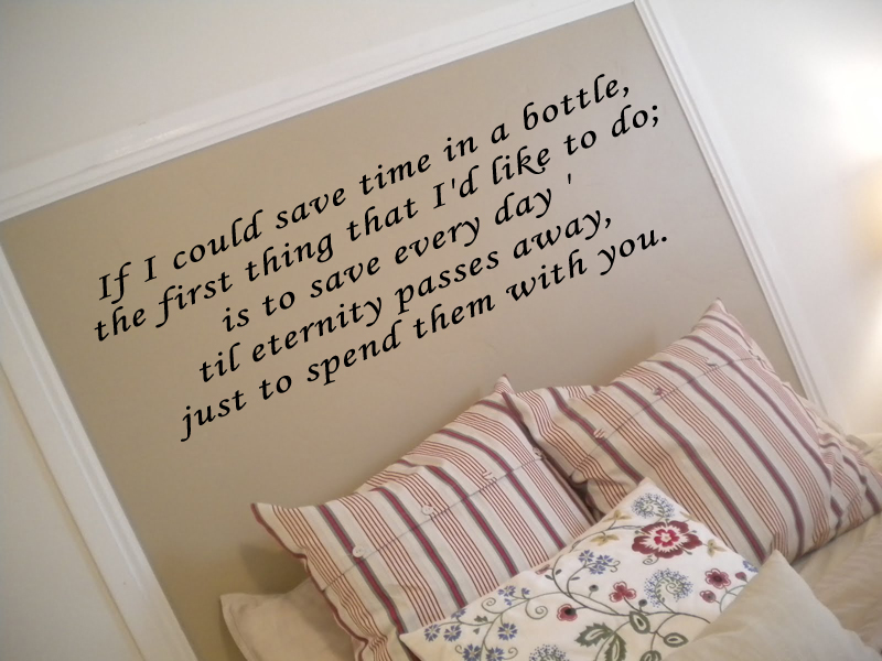 Save Time In A Bottle Wall Decal