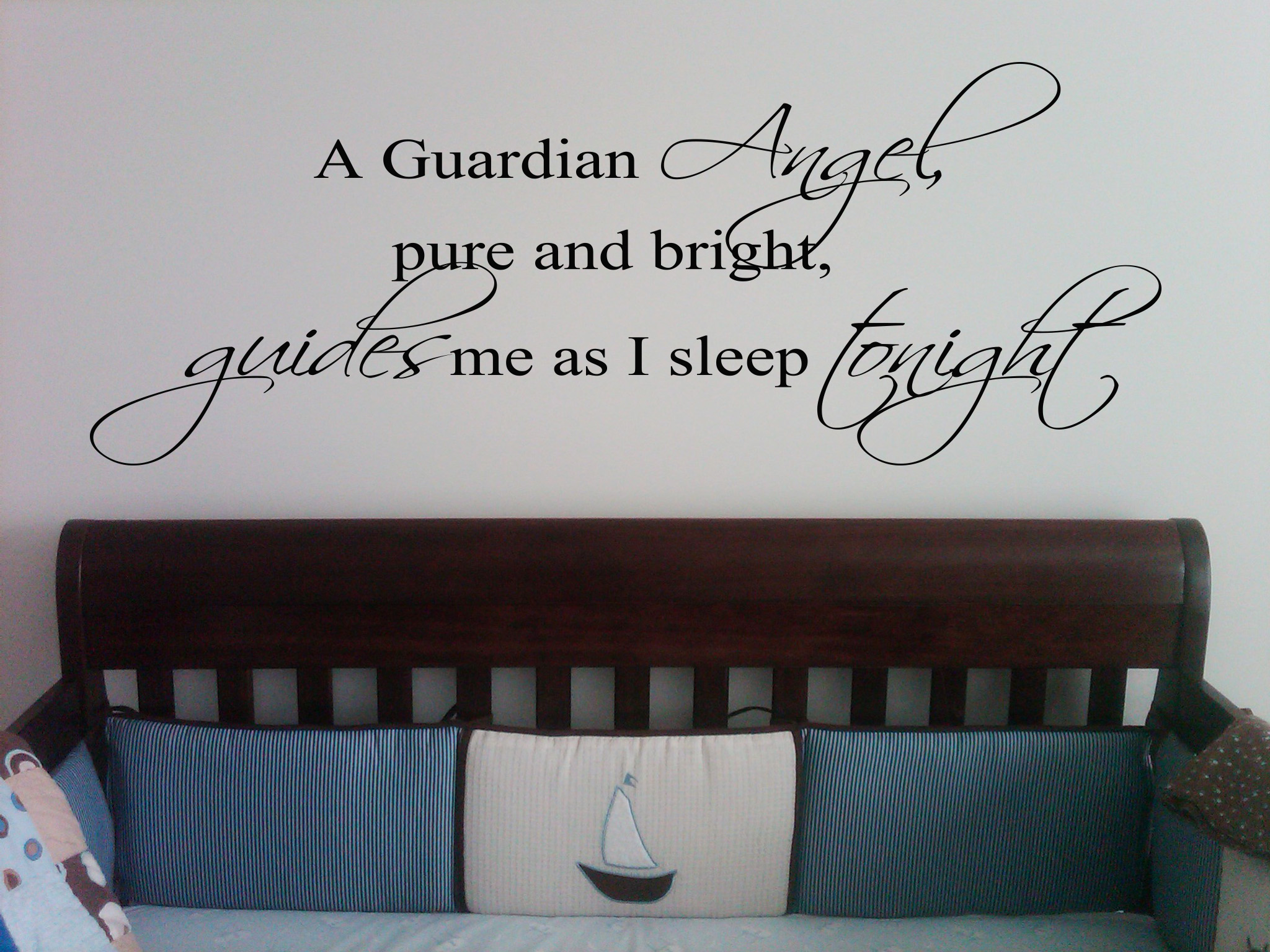 Guardian Angel Guides Me Wall Decal Item 