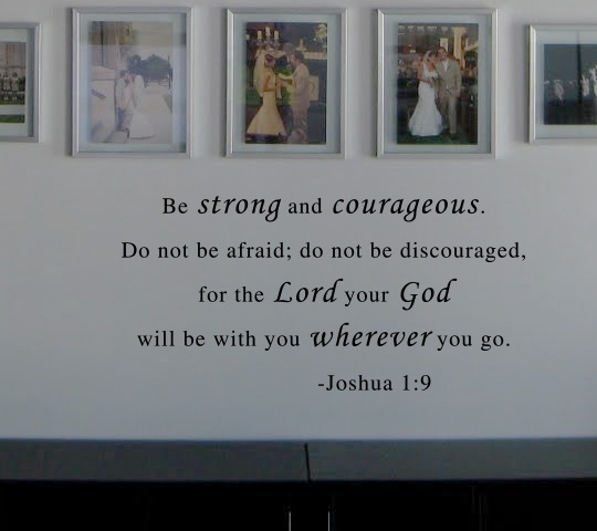 Joshua 1:9 Wall Decal 