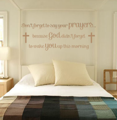 Don't Forget To Say Your Prayers Wall Decals   