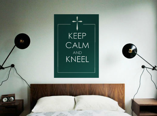 Keep Calm and Kneel Inspirational Decal