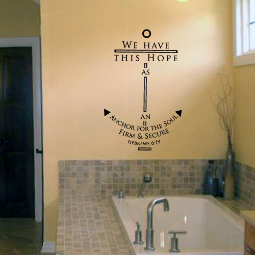 Anchor for the Soul Wall Decal 