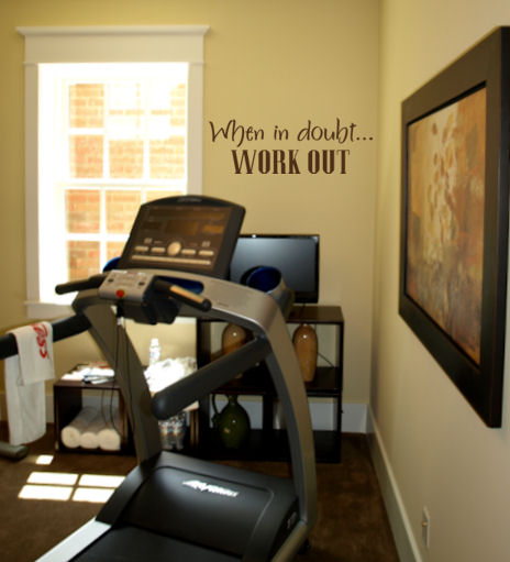 When In Doubt Work Out Wall Decal