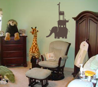 Animal Stack Wall Decals