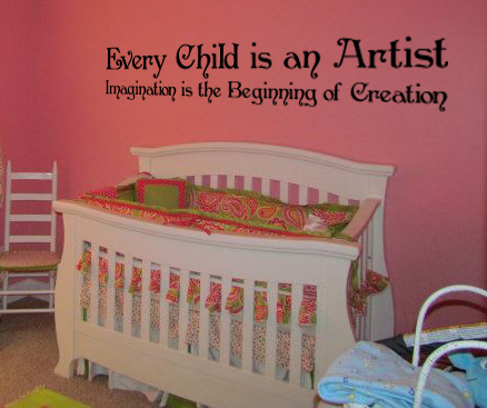 Every Child Is An Artist, Imagination Wall Decal