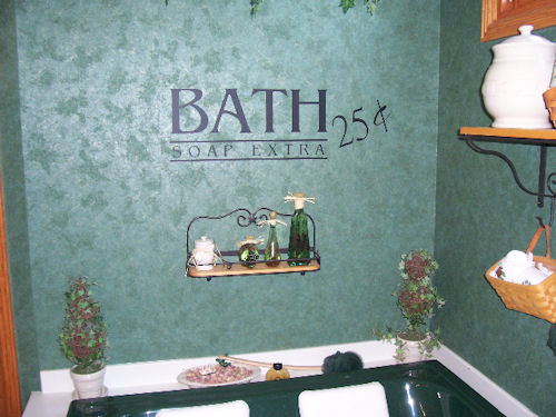 Bath 25 Cents Wall Decals