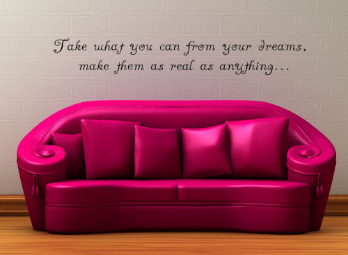 Take What You Can From Dreams Wall Decals 
