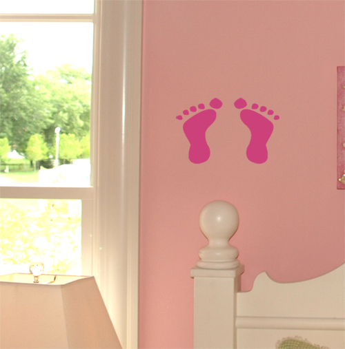 Baby Footprints Wall Decals