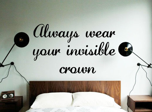 Invisible Crown Wall Decal