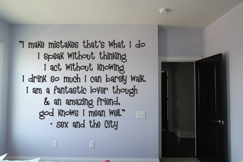 Sex and the City Wall Decal