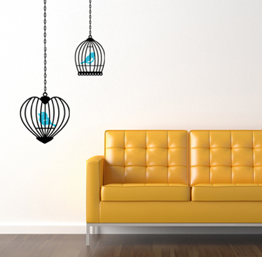 Chain Cages Wall Decal