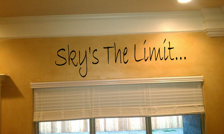 Sky's The Limit Wall Decals   
