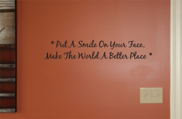 Put A Smile On Your Face Wall Decals  
