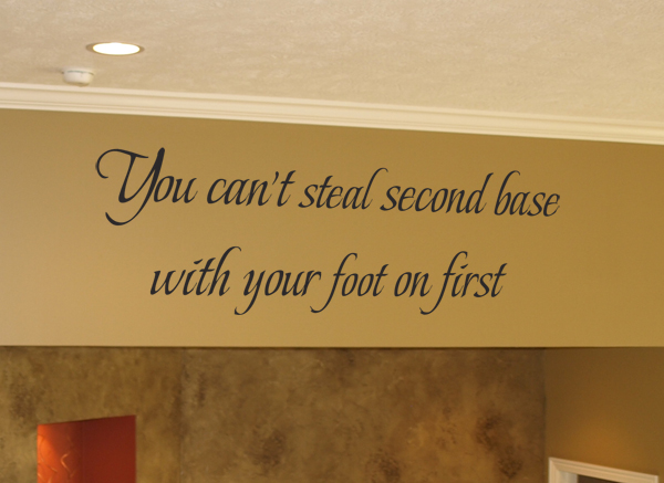 Can't Steal Second Wall Decals 