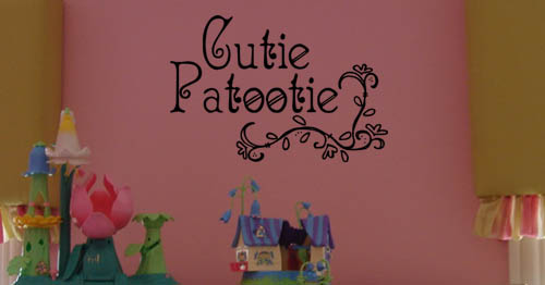 Cutie Patootie Wall Decal