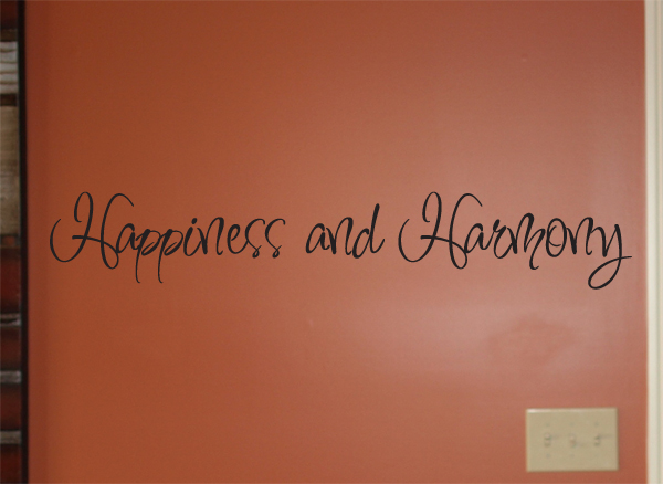 Happiness And Harmony Wall Decal
