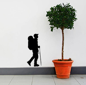 Hiker Wall Decal