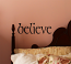 Simply Words Believe Wall Decal