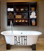 Bath Wash Your Worries Overlay Wall Decal