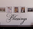 Blessings Simple Word Wall Decal 