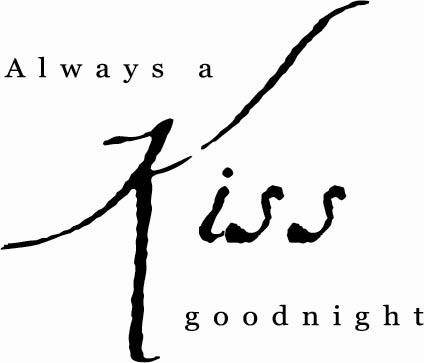 Always a Kiss Goodnight | Wall Decal